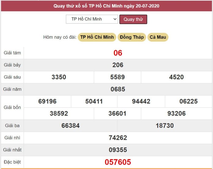 Xổ số Hồ Chí Minh Kết quả quay thử xổ số TP Hồ Chí Minh hôm nay