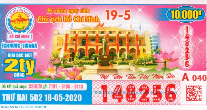 Xổ số Hồ Chí Minh Vé số kiến thiết đài Hồ Chí Minh